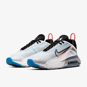 Nike Air Max 2090 White Blue Black Sneakers Youth 5.5Y EU 38 Women’s 7.5-8
